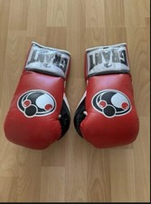 Grant 10 oz Lace Up Pro Combat Gloves In Red Winning Grant Fly Reyes 
