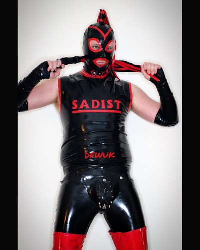 Mens sadist latex rubber - sadist,