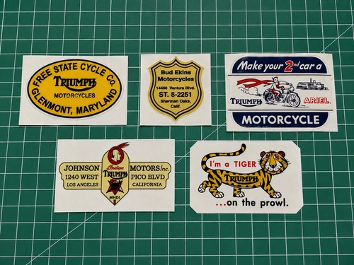 Vintage triumph motorcycle - vintage,