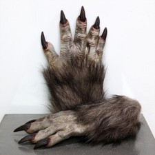 Cosplay Werewolf  Wolf Man Claw Paws Gloves Halloween Masquerade Masks Props