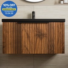 Fluted 800mm Bathroom Vanity