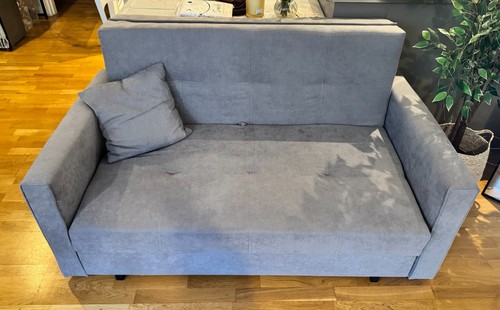 Grey seater sofa bed - grey,