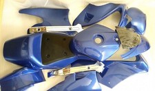 FMM07 BLUE  49CC MK 2 MINI MOTO COMPLETE FAIRING PLASTICS SET (11 PARTS)