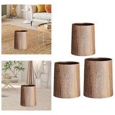 Wooden waste bin, without lid, elegant household waste bin, for guest room,