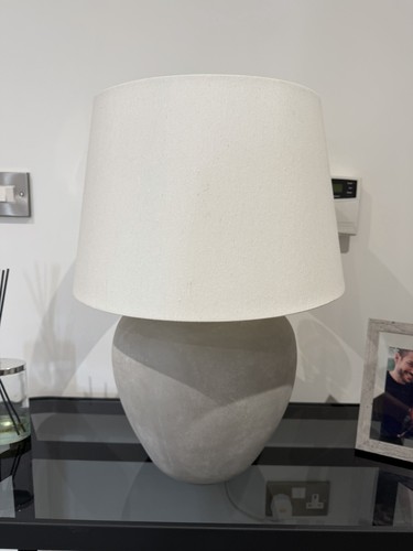 Lamp with concrete base - lamp, large
