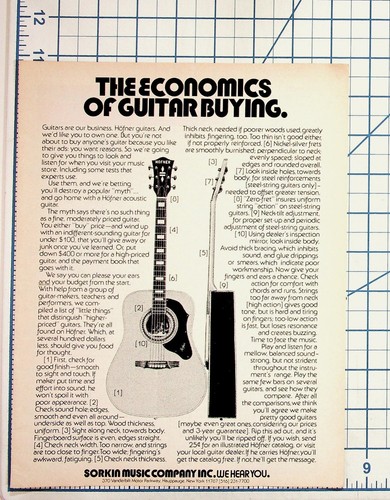 Vintage höfner guitar - höfner,