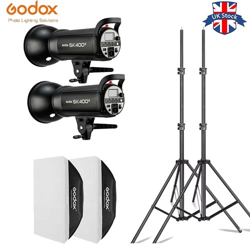 2pcs godox sk400ii studio - sk400ii,