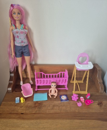 Barbie baby nursey playset - baby,