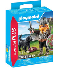 [NEW] Sealed Playmobil Figure 71755 Viking with Guard Dog Special Plus