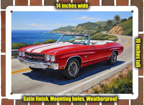 Metal sign 1970 chevrolet - metal,
