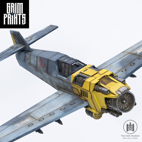 Grim 109 fighter plane - grim,