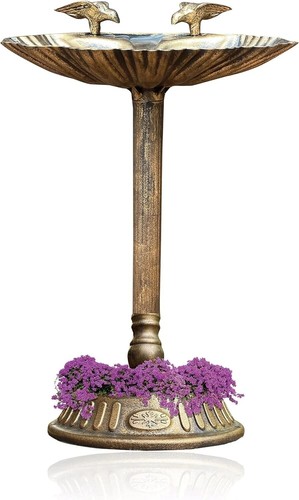 Garden bird bath feeder - feeder, bowl