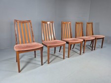 Vintage G Plan Teak Dining Chairs Set Of 5 Light Brown Fresco EB10431 MDIN