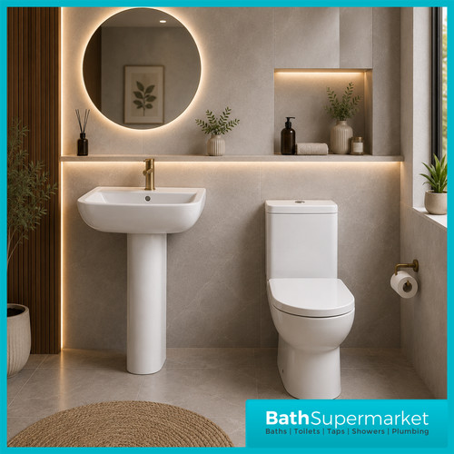 Modern rimless toilet basin - modern,