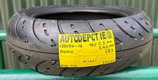 130/70-12 DURO 58J Partworn Motorcycle tyre (M1491) AS NEW