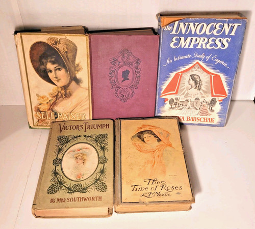 Antique victorian book lot - victorian,