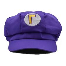 SUPER MARIO Waluigi Hat Cap Adult Carnival Fancy Dress Costume