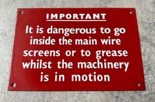 Original Enamel Sign - Vintage