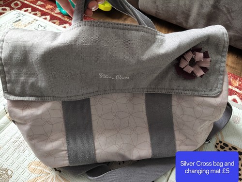 Silver cross pink - cross,