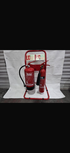 Premium red fire extinguisher - premium,