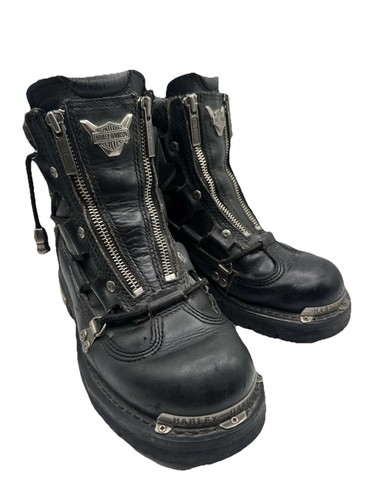 Harley davidson black leather - harley,