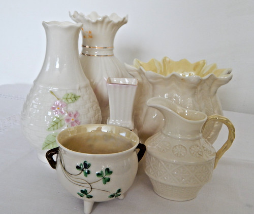 Vintage belleek pottery - belleek, bundle