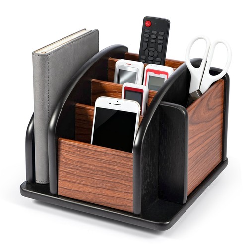 Wooden remote control holder - wooden,