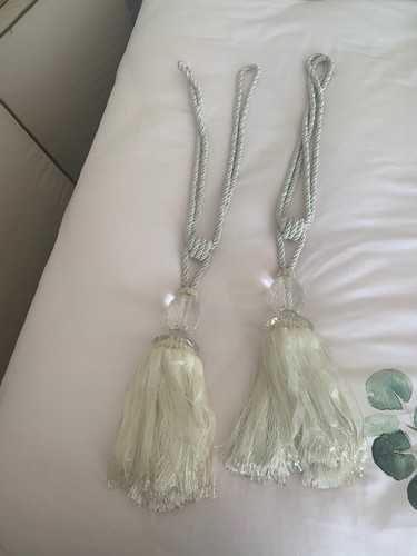 Curtain tiebacks huge crystal - ,