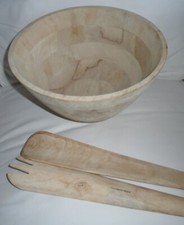 Rocha John Rocha  Large Fruit / Salad / Serving Bowl & salad servers vgc