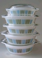 5 Vintage JAJ Pyrex Matchmaker