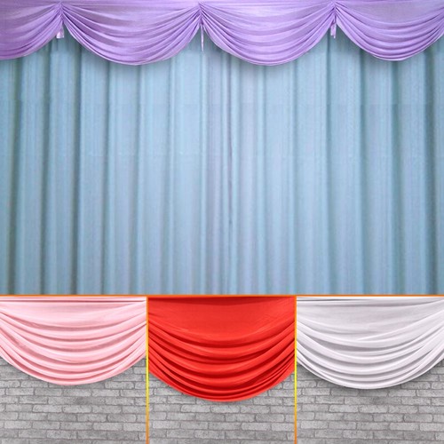 Wedding stage backdrop swag - stage,