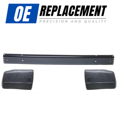 Rear steel bumper end caps - bumper, for