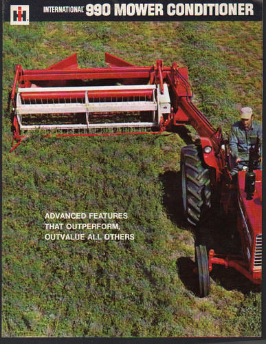 International 990 mower - international,