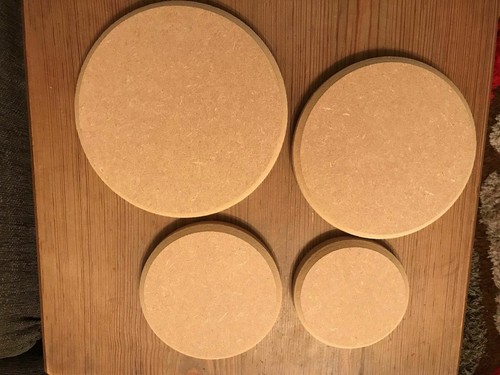 Wooden mdf circles round - mdf, craft