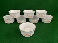 8 DENBY ENCORE STONEWARE SWEET PEA RAMEKINS ~ EXCELLENT