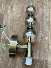 1 Laura Ashley Selby Wall Light Antique Brass Glass. Untested. 