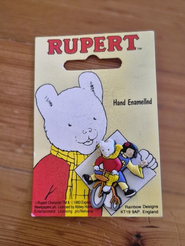 Rupert bear pin - rupert, the