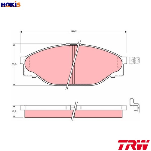 Brake pad set disc - brake,