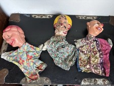 Vintage Puppets X 3 Hand