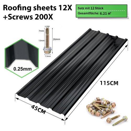 Roof sheets roofing - sheets, 6/12㎡