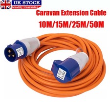 10M-50M Heavy Duty Hook Up Caravan Cable Camping 220~250V 16 Amp Mains Extension