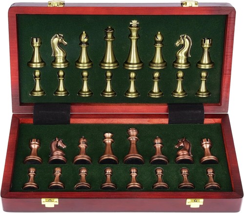 Vintage chess set wood - set.wood,
