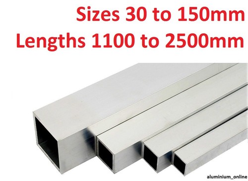 Aluminium square box - box, section
