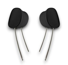 Headrests Normal Form Front Black Faux Leather for Mercedes W107 W114 W115 W116