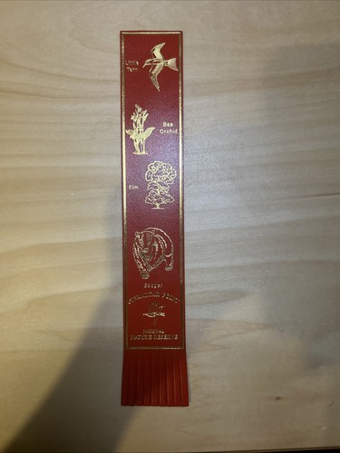 Leather bookmark nature - leather,