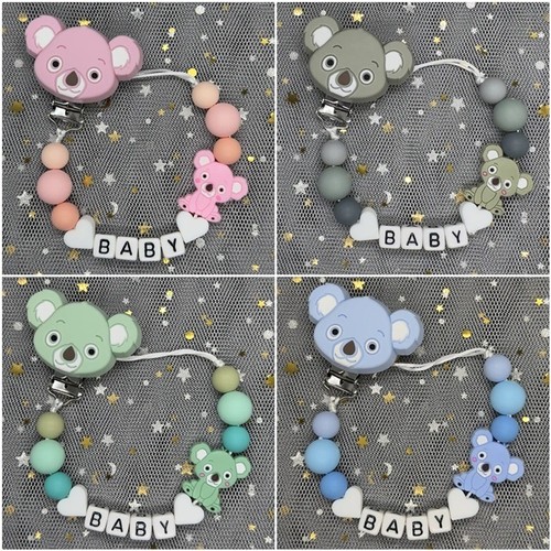 Personalised dummy clip - clip, wooden