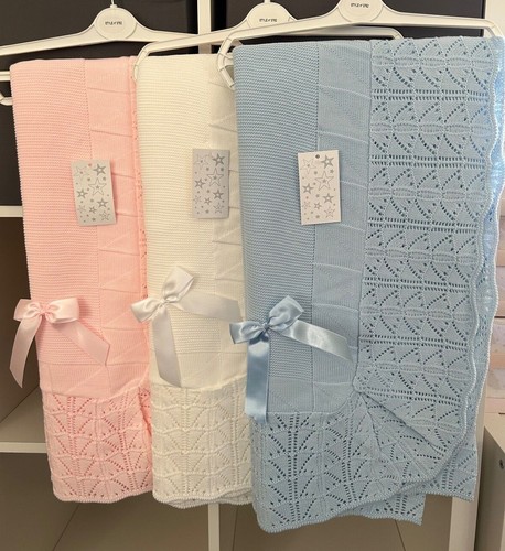 Newborn knitted shawl baby - shawl,