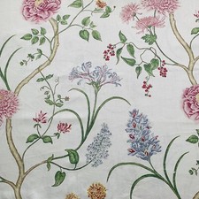Sanderson Curtain Fabric ~ SUMMER TREE ~  2.3m ~ 100% Linen Floral Design