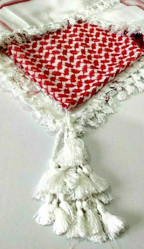 Red white palestinian - white,
