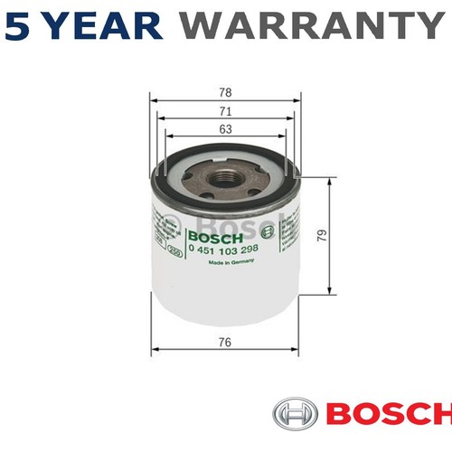 Bosch oil filter fits - oil, ford